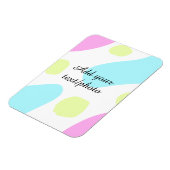 Magnet Flexible Formes géométriques abstraites pastel ajouter nom (Côté Gauche)