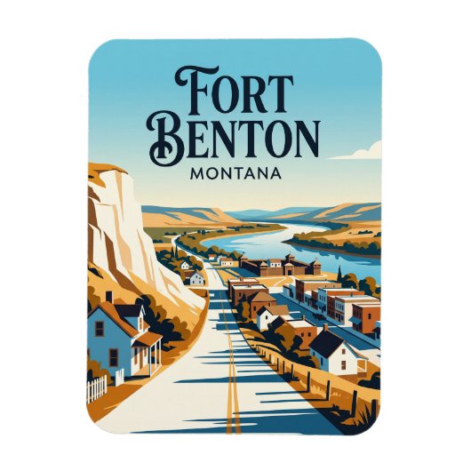 Magnet Flexible Fort Benton États-Unis (Vertical)
