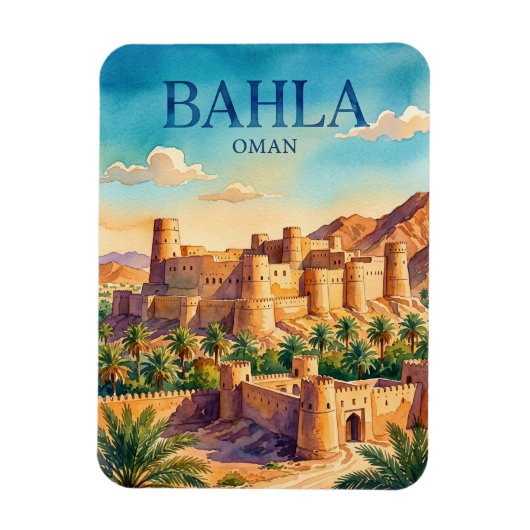 Magnet Flexible Fort de Bahla Oman (Vertical)