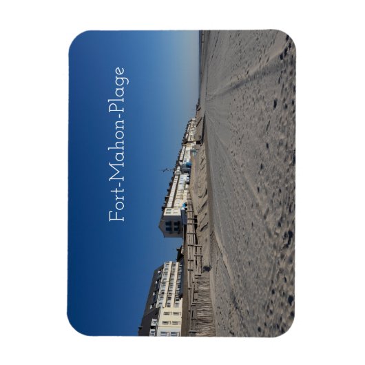 Magnet Flexible Fort-Mahon-Plage, Vue sur la plage, France (Vertical)