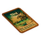 Magnet Flexible Fort Myers Beach Retro Floride Retro Souvenir 80s (Côté Droit)