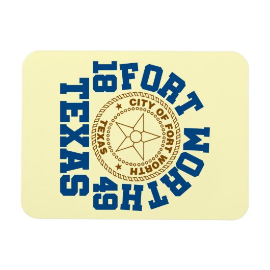 Magnet Flexible Fort Worth, Texas (Horizontal)