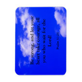 Magnet Flexible Forte Bible Verse Ciel Bleu Nuages Blancs (Vertical)