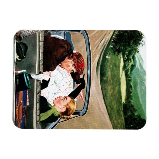 Magnet Flexible Fourche sur la route (Horizontal)