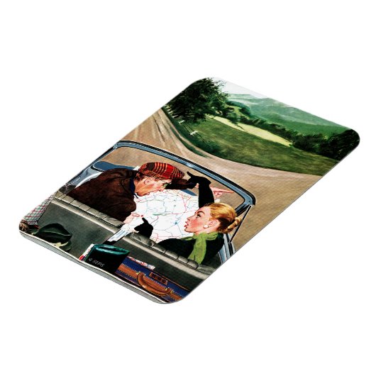 Magnet Flexible Fourche sur la route (Côté Gauche)