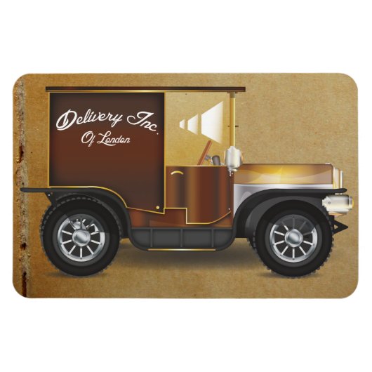 Magnet Flexible Fourgonnette de livraison vintage (Horizontal)