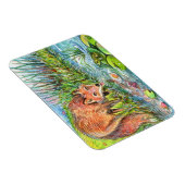 Magnet Flexible Fox Boire Au Bord De L'Étang (Côté Droit)