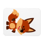 Magnet flexible Fox de dessin innocent mignon (Horizontal)
