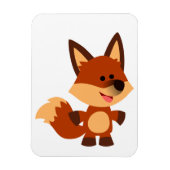 Magnet flexible Fox de dessin innocent mignon (Vertical)