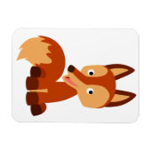 Magnet flexible Fox de dessin mignon (Horizontal)