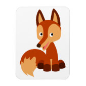 Magnet flexible Fox de dessin mignon (Vertical)