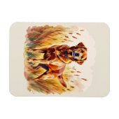Magnet Flexible Fox Red Labrador Retriever Dog (Horizontal)