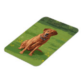 Magnet Flexible Fox Red Yellow Labrador Retriever Chien (Côté Gauche)