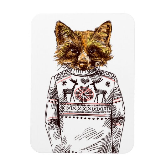 Magnet Flexible Foxy habillé Fox (Vertical)