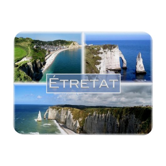 Magnet Flexible FR France - Normandie - Etretat - Les falaises - (Horizontal)