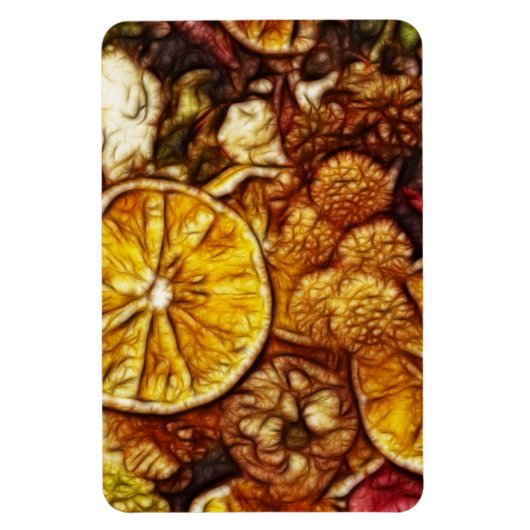 Magnet Flexible Fractale d'oranges de pot-pourri (Vertical)