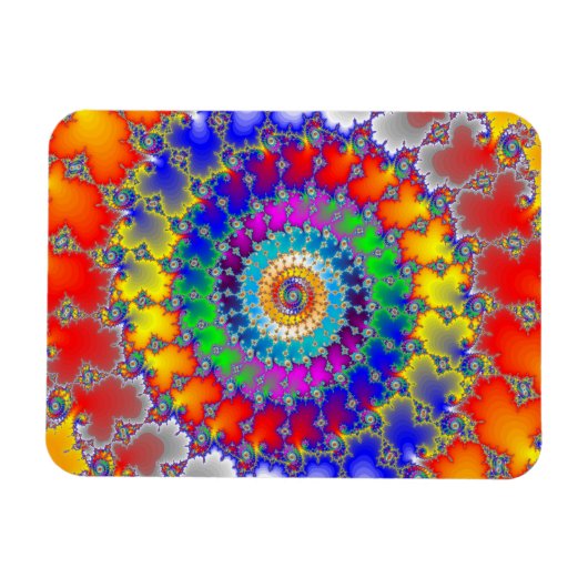 Magnet Flexible Fractale psychédélique (Horizontal)