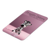 Magnet Flexible Fragile Zebra : Manipuler avec soin (Côté Gauche)