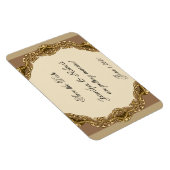 Magnet Flexible Frame victorien en mariage d'or Enregistrer la dat (Côté Droit)