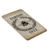 Magnet Flexible francais botanique vintage queen bee (Côté Droit)