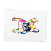 Magnet Flexible Français Bulldog Aquarelle Dessin À La Main Pour A (Horizontal)