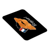 Magnet Flexible Français Croissant Lover France Drapeau Francophil (Côté Droit)
