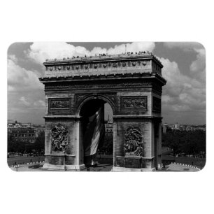 Magnet Flexible France Paris Arc Triumphal Place Etoile 1970