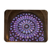 France, Paris. Détail intérieur d'un vitrail