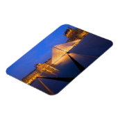 Magnet Flexible France, Paris. Le musée du Louvre au crépuscule. (Côté Gauche)