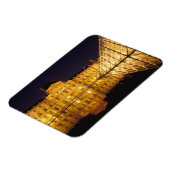 Magnet Flexible France, Paris, musée du Louvre la nuit. (Côté Gauche)