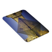 Magnet Flexible FRANCE, Paris Réflexion, Pyramide. Le Louvre (Côté Droit)