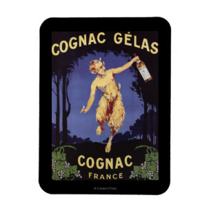 Magnet Flexible FranceCognac Gelas PosterFrance promotionnel