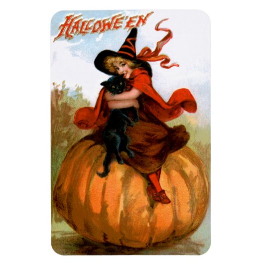 Magnet Flexible Frances Brundage : Halloween Witch (Vertical)