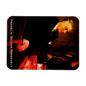 Magnet Flexible Franklin D. Roosevelt, 4 Term War President FDR (Horizontal)