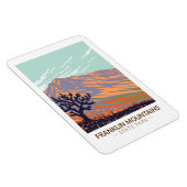 Magnet Flexible Franklin Mountains State Park Texas Vintage (Côté Droit)