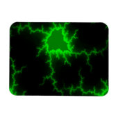 Magnet Flexible Frappes de foudre verte Alien en Pitch noir (Horizontal)