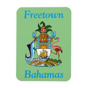 Magnet Flexible Freetown, Bahamas avec armoiries (Eleuthera)