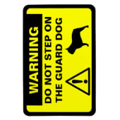 Magnet Flexible French Bulldog Avertissement de chien de garde hum (Vertical)