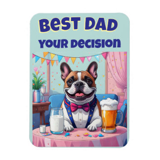 Magnet Flexible French Bulldog Dad Fatherˋs Day