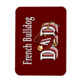 Magnet Flexible French Bulldog Papa (Vertical)