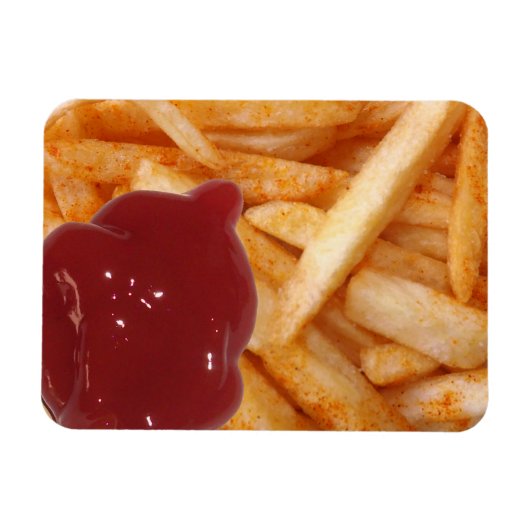 Magnet Flexible French Fries and Ketchup (Horizontal)