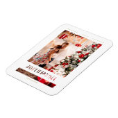 Magnet Flexible French Joyeux Noël Calligraphie Whimsical Photo (Côté Gauche)