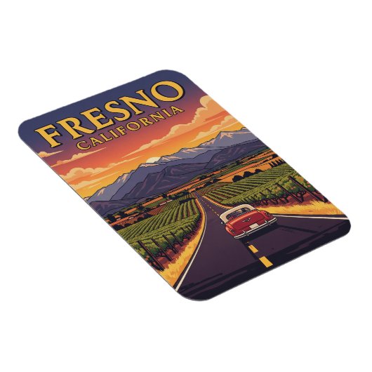 Magnet Flexible Fresno California Central Valley (Côté Droit)