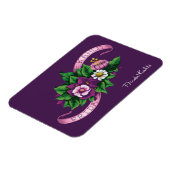 Magnet Flexible Frida Kahlo | Bouquet floral pourpre (Côté Gauche)