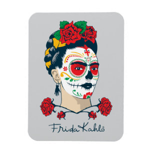 Magnet Flexible Frida Kahlo   El Día de los Muertos