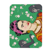 Magnet Flexible Frida Kahlo Monkey Graphic (Vertical)