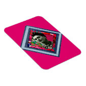 Magnet Flexible Frida Kahlo Retro Denim Diamond (Côté Droit)