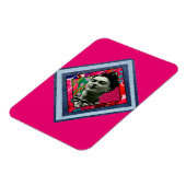 Magnet Flexible Frida Kahlo Retro Denim Diamond (Côté Gauche)