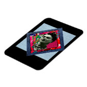Magnet Flexible Frida Kahlo Retro Pink Denim (Côté Gauche)