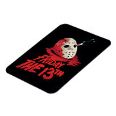 Magnet Flexible Friday the 13th | Knife Through Hockey Mask (Côté Gauche)